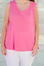 Palms Tank, Hot Pink