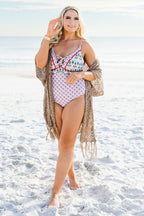 Paradise Unlocked Kimono, Taupe