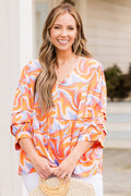 Perth Top, Orange-Lavendel