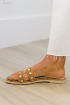 Peaceful Palms Sandals, Camel