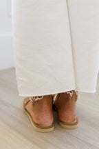 Peaceful Palms Sandals, Camel