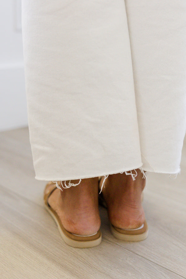 Peaceful Palms Sandals, Camel