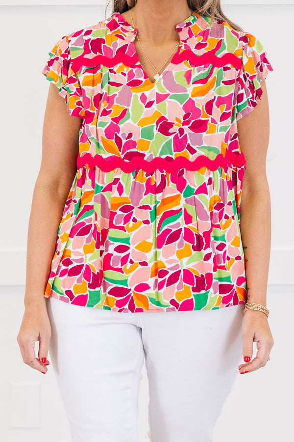 Peachy Keen Top, Rosenrosa