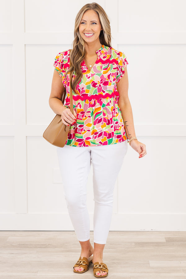 Peachy Keen Top, Rosenrosa