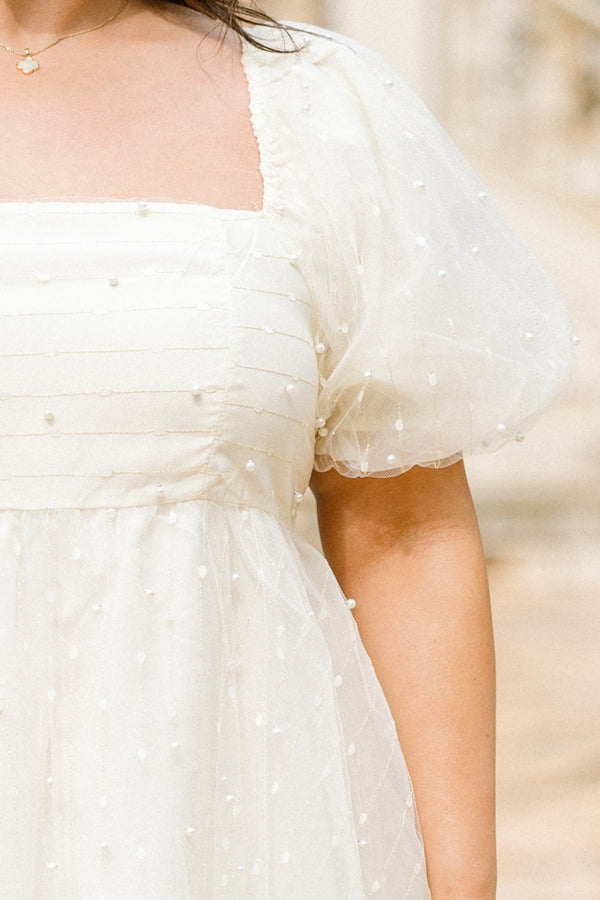 Pearl Dream Dress, Cream