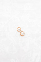 Pearl Petal Earrings, Gold