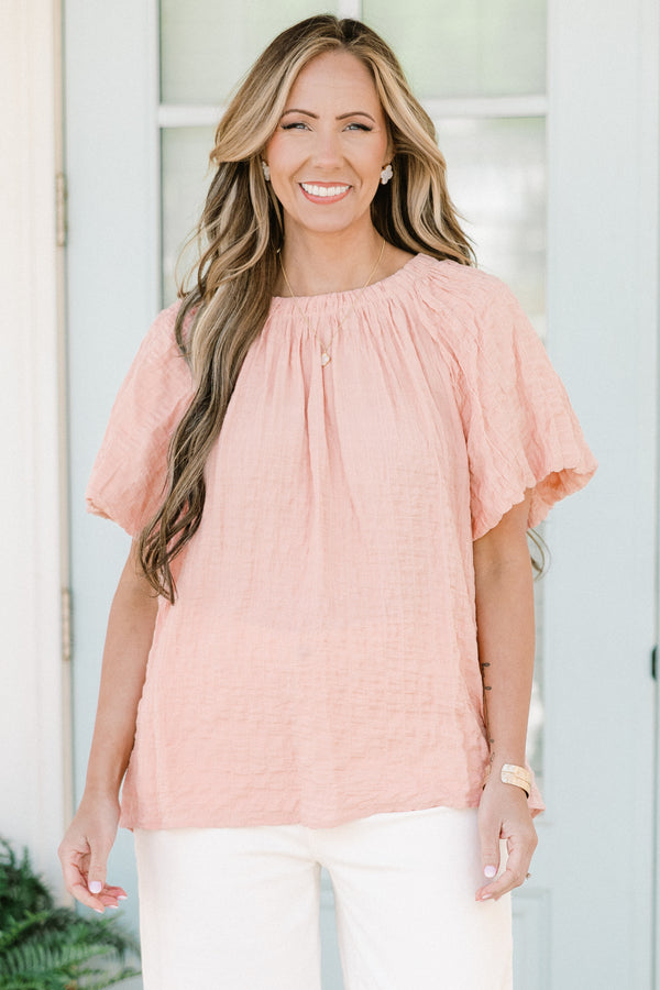 Perfect Company Top, Peach