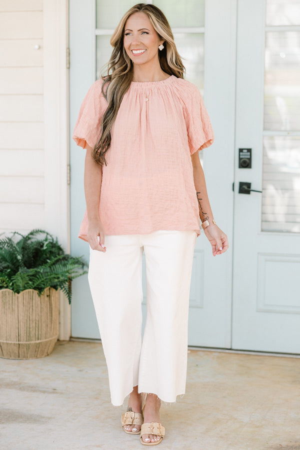 Perfect Company Top, Peach