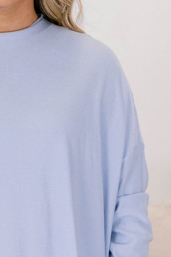 Perfect Timing Pullover, Blau
