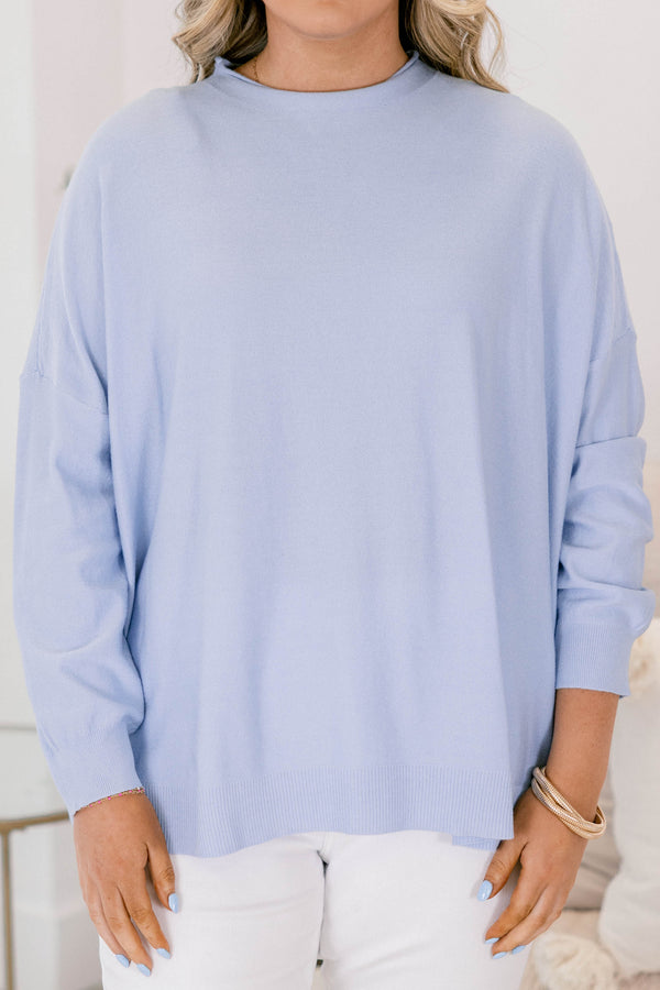 Perfect Timing Pullover, Blau