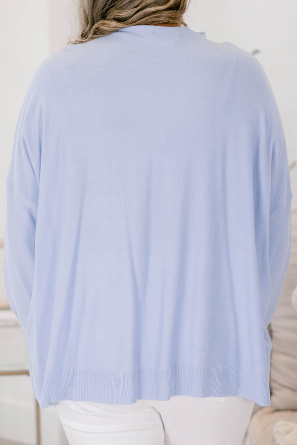 Perfect Timing Pullover, Blau