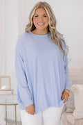 Perfect Timing Pullover, Blau