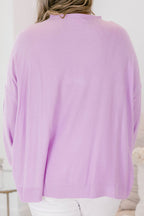 Perfect Timing Sweater, Purple