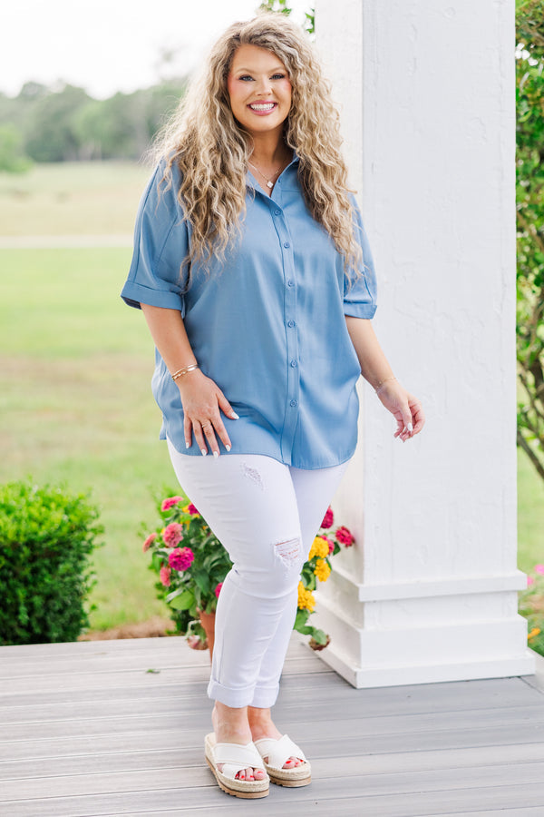 Perfectly Kept Top, Blue