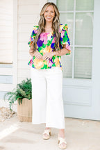 Picking Wildflowers Blouse, Green