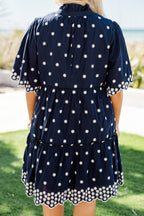 Picnic At Sunset Dress, Navy