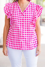Picnic Kind Of Day Top, Pink