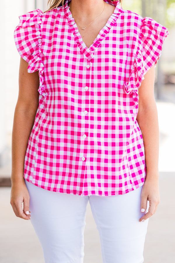 Picnic Kind Of Day Top, Pink
