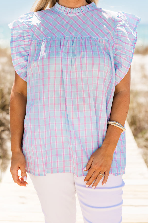 Picnic Lover Top, Blue