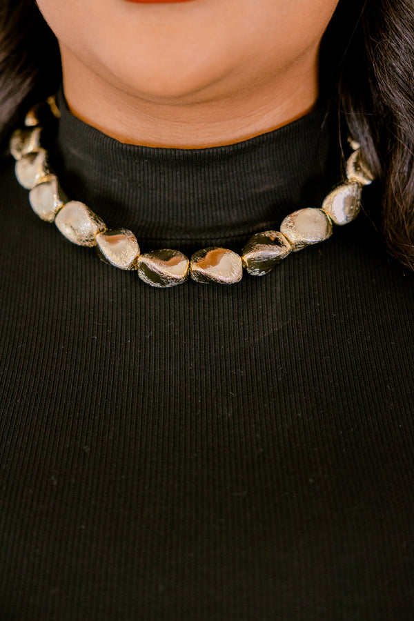 Piece Of The Puzzle Necklace, Gold