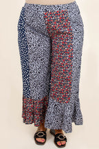Poppy Strolls Hose, Navy Mix