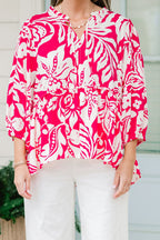 Positive Energy Top, Hot Pink Mix