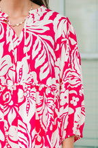 Positive Energy Top, Hot Pink Mix