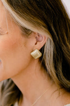 Positive Reflection Earrings, Gold