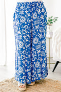 Pretty And Peaceful Pants, Blue
