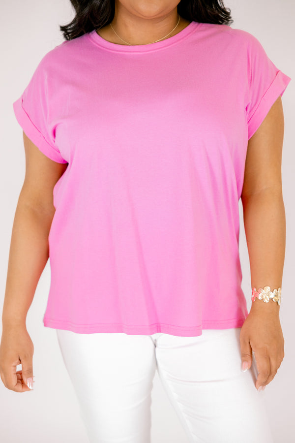 Pretty Please Tee, Candy Pink