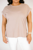 Pretty Please Tee, Ash Mocha