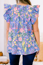 Prima Ballerina Top, Blue-Yellow