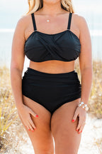 Proceed Into Paradise Swim Bottom, Black