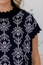Pure Of Heart Sweater, Navy