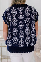Pure Of Heart Sweater, Navy