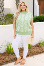 Pure Of Heart Sweater, Sage
