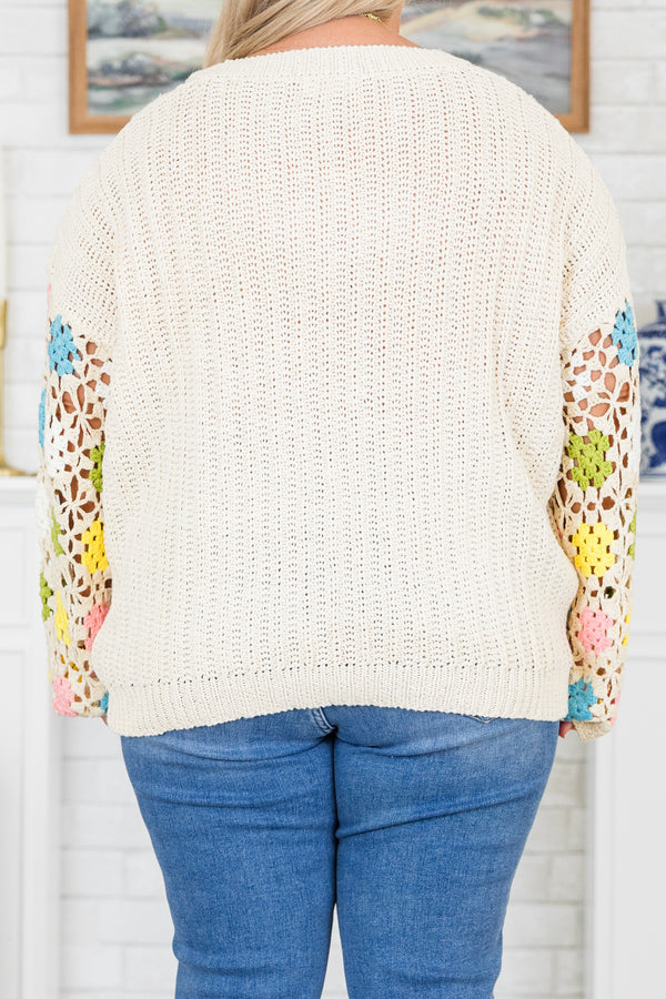 Queen Of Harmony Sweater, Cream