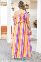 Queen Of Stripes Kleid, Multi