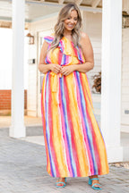 Queen Of Stripes Kleid, Multi