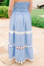 Quite Perfect Dress, Blue Stripe
