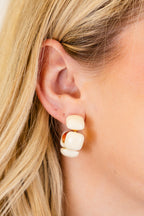 Radiant Ring Earrings, Ivory