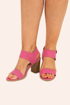 Radiating Style Sandals, Fuchsia
