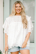 Right Over Here Top, White