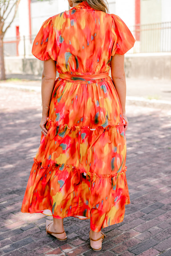 Risk Taker Dress, Orange