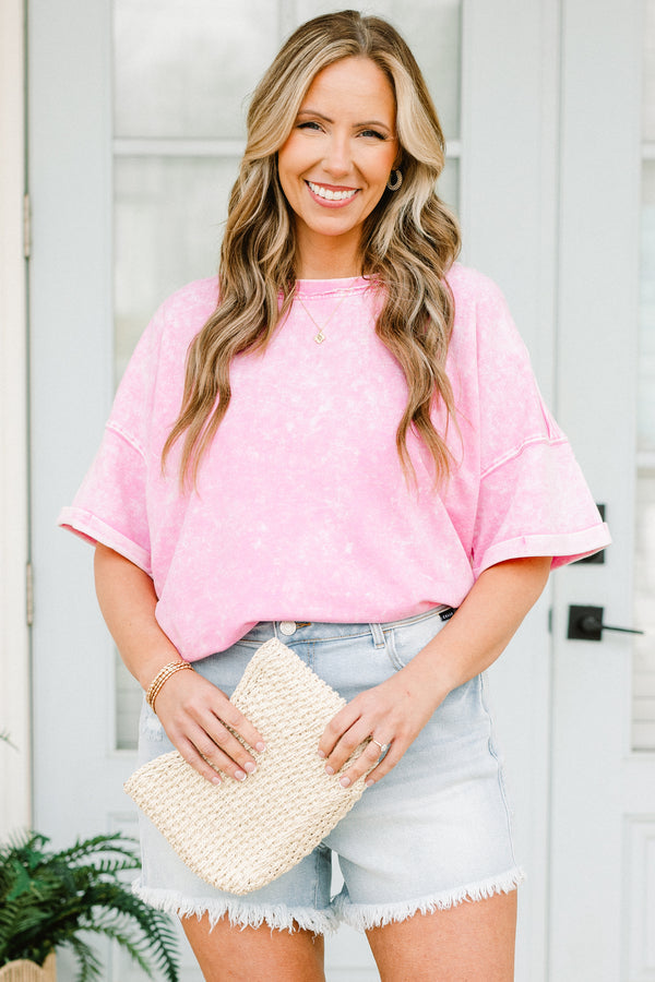 Roll With Me Shorts, Light Denim