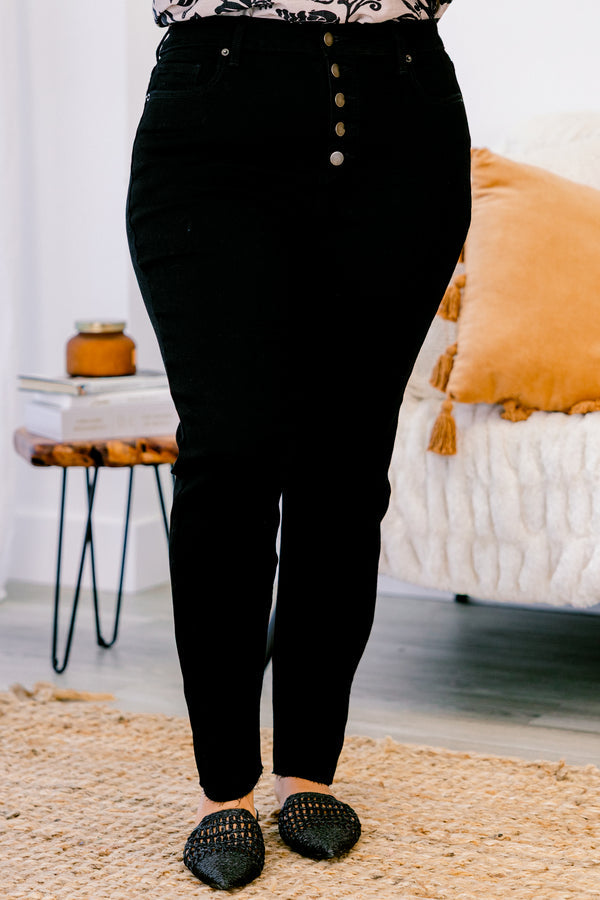 Romance Ready Jeans, Schwarz