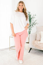 Roses And Peonies Jeans, Pink