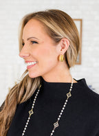 Roses of Love Earrings, Gold