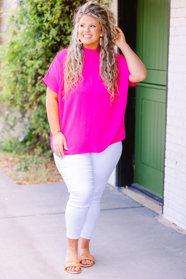 Runnin' This Town Top, Hot Pink