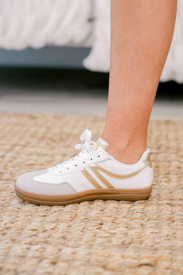 Running The Show Sneakers, Gold